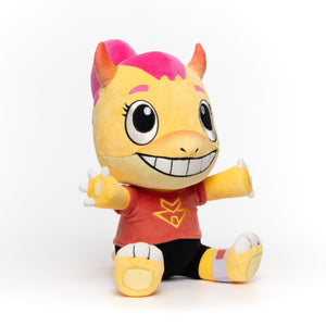 Side view of Zappy Plush collectible toy